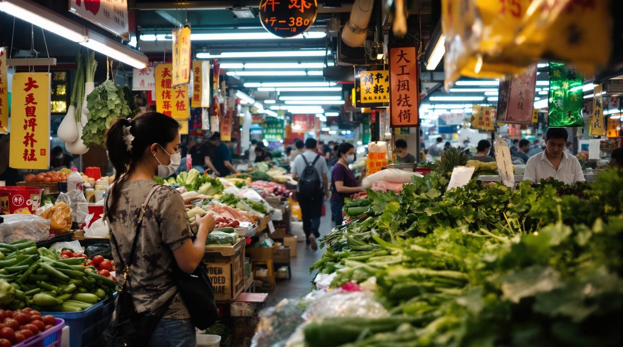 吃瓜 - 某顶流女星素颜逛菜市场被偶遇，接地气形象获网友一致好评